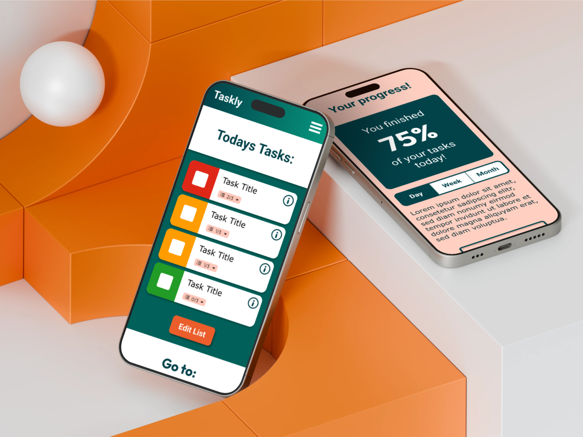 Taskly - Handy Mock Up - Front Page